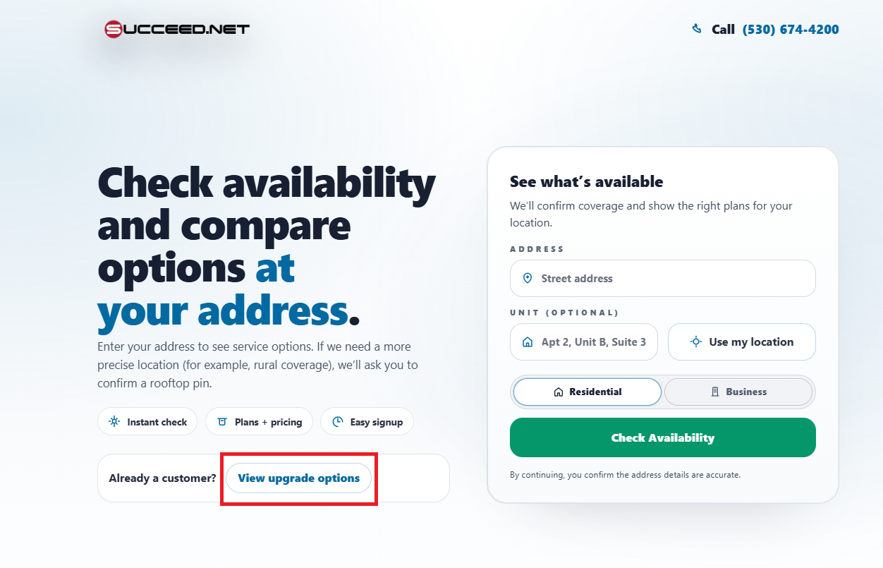 Screenshot for How do I Upgrade/Change my Plan?