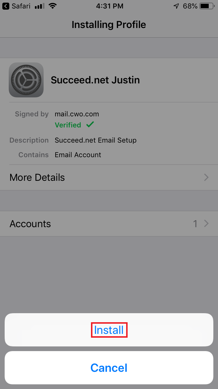 Apple Iphone Or Ipad Email Setup Imap Succeed Net Knowledgebase Apple Iphone Or Ipad Email Setup Imap Succeed Net Knowledgebase